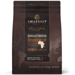 Callebaut Chocolate Callets Dark Madagascar (67.4%) 2.5kg